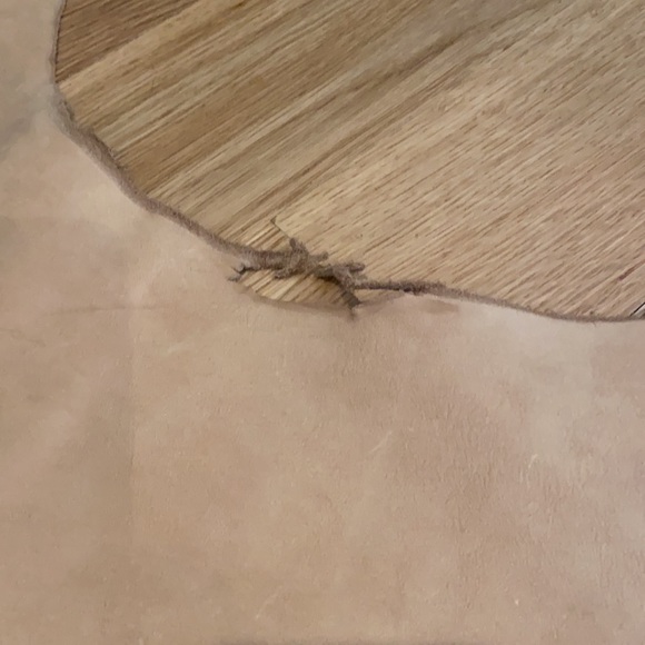 Cowhide Leather Suede Hide Scrap Natural Undyed w/ Branding Brand Crafting Craft - Picture 7 of 12